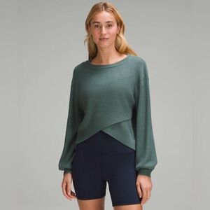 Lululemon Reversible Crossover Sweater
Medium Forest Women’s 4 Yoga Casual Cozy